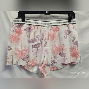 Victoria's Secret Flamingo Print Lounge Shorts - Pink & Purple